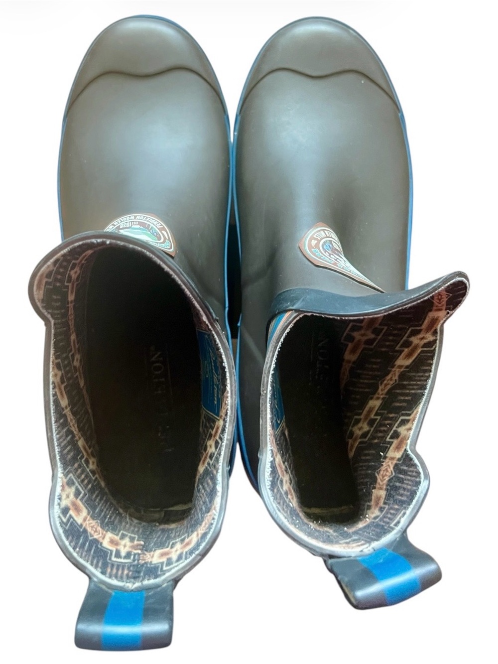 Pendleton Heritage National Park Chelsea Rain Boots Outdoors Logo Brown SZ 8 - Picture 3 of 12